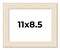 11x8.5 Wide Barnwood Picture Frame with UV-Resistant Acrylic & Acid Free Backing, Available in 6 Paint Finishes - Grey, Brown, White, and Black